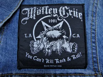 MOTLEY CRUE…  Official Woven Patch  (hard rock)   U.S.A   (4067)