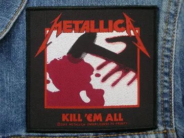 METALLICA…  Official Woven Patch  (thrash metal)   U.S.A   (1543)