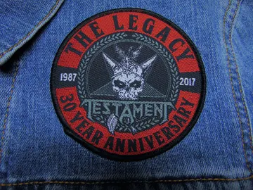 TESTAMENT…  Official Woven Patch  (thrash metal)    U.S.A   (2981)