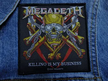 MEGADETH…  Official Woven Patch  (thrash metal)    U.S.A   (669)