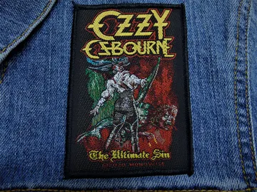 OZZY OSBOURNE…  Woven Official Patch  (heavy rock)    U.K   (3026)