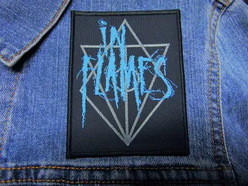 IN FLAMES…  Official Woven Patch  (melodic death)    Sweden   (2920)