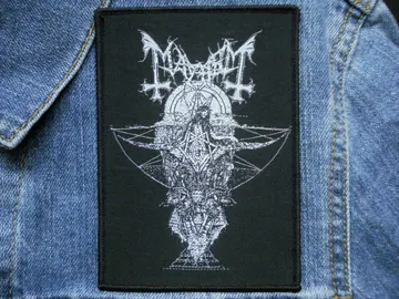 MAYHEM…  Embroidered Patch  (black metal)   Norway  (2040)