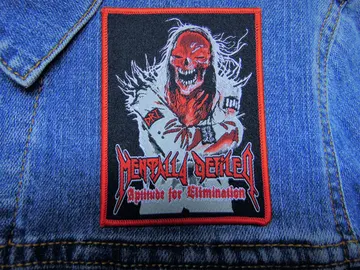 MENTALLY DEFILED…  Woven Patch  (thrash metal)   Greece   (1985)