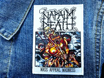 NAPALM DEATH…  Woven Patch  (grind death)   U.K   (2224)