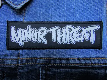 MINOR THREAT…  Woven Patch  (hardcore punk)   U.S.A  (2688)