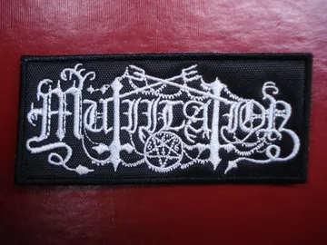 MUTIILATION…  Embroidered Patch  (black metal)    France   3487