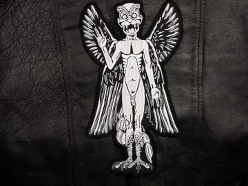 PAZUZU   Embroidered Backpatch  (satanic black)    260*
