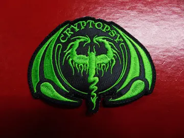 CRYPTOPSY   Embroidered Patch  (brutal death) Canada   3949