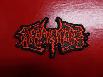 SACRAMENTARY ABOLISHMENT  Embroidered Patch  (black death)   Canada   4052