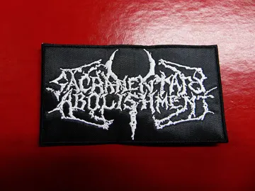 SACRAMENTARY ABOLISHMENT  Embroidered Patch  (black death)   Canada   4080