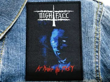 NIGHTFALL…  Woven Patch   (gothic black)   Greece    (2416)