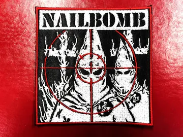 NAILBOMB…  Embroidered Patch  (industrial metal)    U.S.A   4205