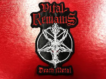 VITAL REMAINS…  Embroidered Patch  (death metal)    U.S.A   4217