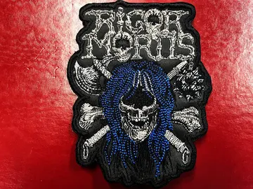 RIGOR MORTIS…  Embroidered Patch  (death thrash)    U.S.A  4230