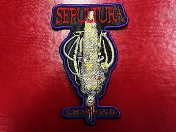 SEPULTURA…  Embroidered Patch  (death thrash)    Brazil   4281