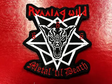 RUNNING WILD…  Embroidered Patch  (heavy metal)    Germany   4284