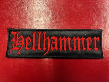HELLHAMMER…  Embroidered Patch  (epic black)    Switzerland   4304