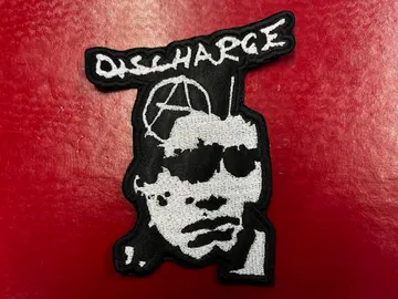 DISCHARGE…  Embroidered Patch  (hardcore punk)    U.K   4326