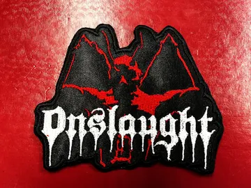 ONSLAUGHT…  Embroidered Patch  (thrash metal)    U.K   4355