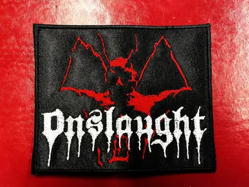 ONSLAUGHT…  Embroidered Patch  (thrash metal)    U.K   4373