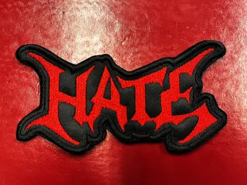 HATE…  Embroidered Patch  (death metal)    Poland   4383