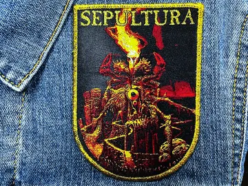 SEPULTURA…  Woven Patch  (death thrash)    Brazil   (1970)