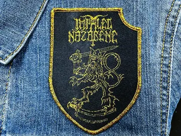 IMPALED NAZARENE…  Woven Patch  (black metal)    Finland   (1462)
