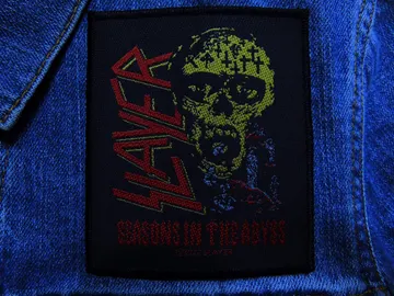 SLAYER…  Official Woven Patch  (thrash metal)    U.S.A   (2826)