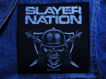 SLAYER…  Official Woven Patch  (thrash metal)    U.S.A   (1058)