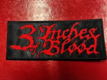 3 INCHES OF BLOOD…  Embroidered Patch  (power metal)    Canada   4403