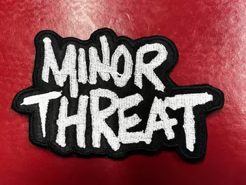 MINOR THREAT…  Embroidered Patch  (hardcore)    U.S.A  4406