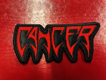 CANCER…  Embroidered Patch  (death thrash)    U.K   4412