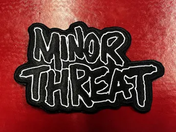 MINOR THREAT…  Embroidered Patch  (hardcore)    U.S.A  4424