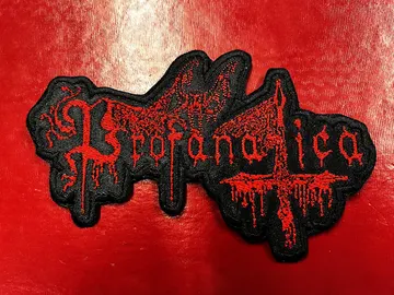 PROFANATICA…  Embroidered Patch  (black metal)    U.S.A   4466
