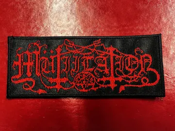 MUTIILATION…  Embroidered Patch  (black metal)    France   4481