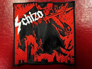 SCHIZO…  Embroidered Patch (black thrash)   Italy   098