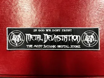 METAL DEVASTATION…   Embroidered Patch   (black metal)   U.S.A.   096