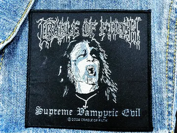CRADLE OF FILTH…  Official Woven Patch (symphonic black)    U.K   (4079)