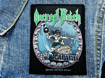 SACRED REICH…  Official Woven Patch  (thrash metal)   U.S.A   (967)