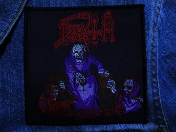 DEATH…  Official Woven Patch  (death thrash)   U.S.A.   (2518)