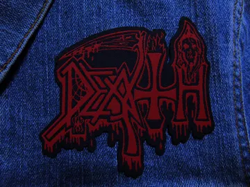 DEATH…  Official Woven Patch  (death thrash)   U.S.A.   (1991)