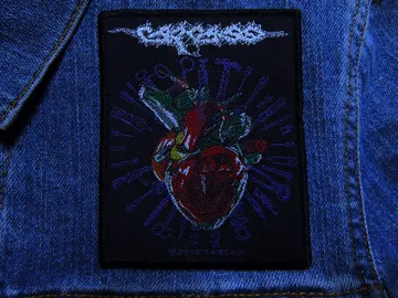 CARCASS…  Official Woven Patch  (death grind)    U.K   (3941)