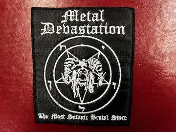 METAL DEVASTATION…   Embroidered Patch   (black metal)   U.S.A.   3420