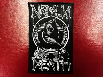 NAPALM DEATH…  Embroidered Patch  (death grind)    U.K   1005