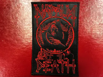 NAPALM DEATH…  Embroidered Patch  (death grind)    U.K   2242