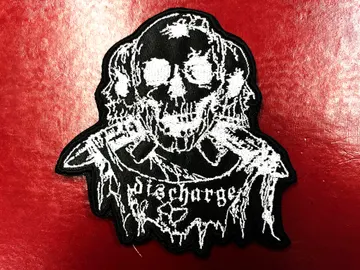 DISCHARGE…  Embroidered Patch  (hardcore punk)    U.K   4604