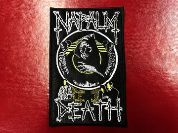 NAPALM DEATH…  Embroidered Patch  (death grind)    U.K   4611