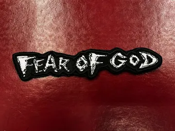 FEAR OF GOD…  Embroidered Patch  (grindcore noise)    Switzerland   4632