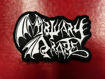 MORTUARY DRAPE…  Embroidered Patch  (black metal)    Italy  4642